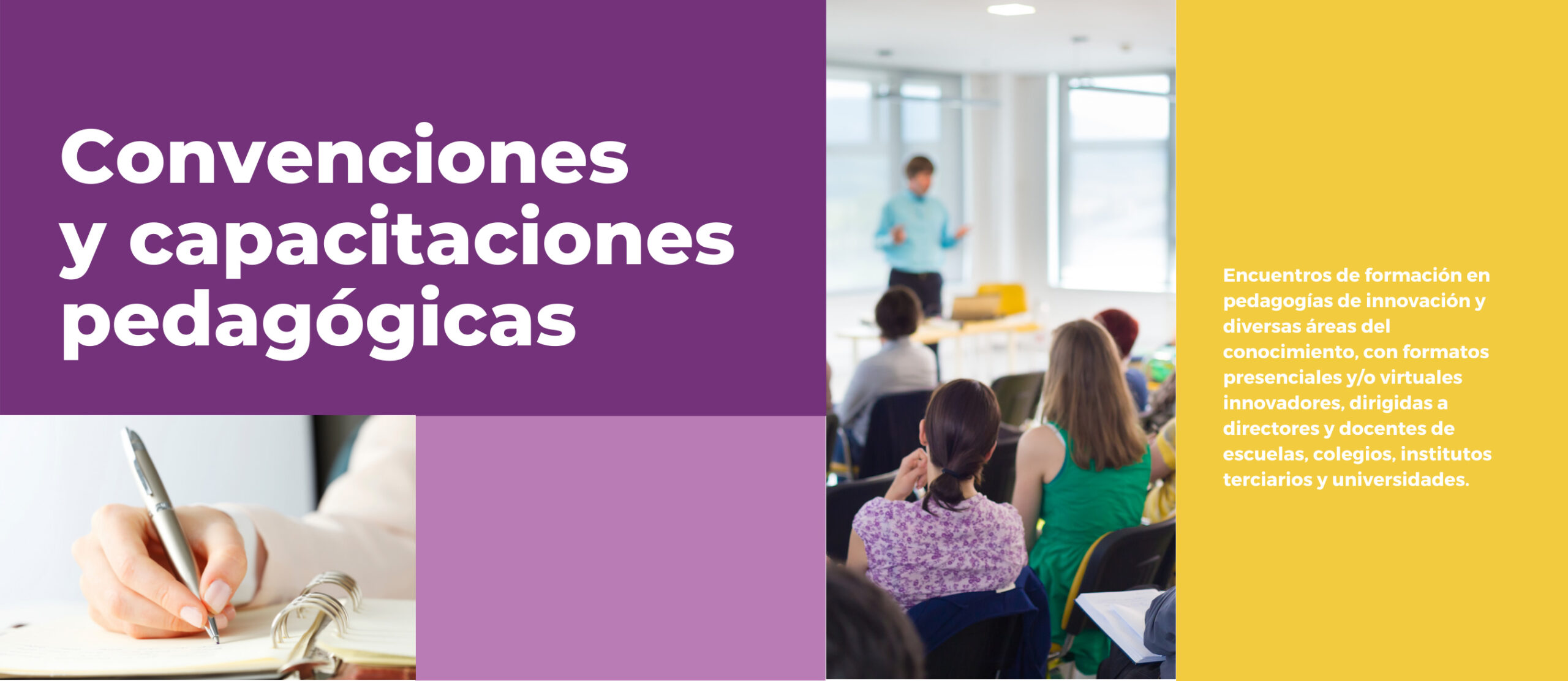 Imagen de Portada de Sección Convenciones y Capacitaciones Pedagógicas
