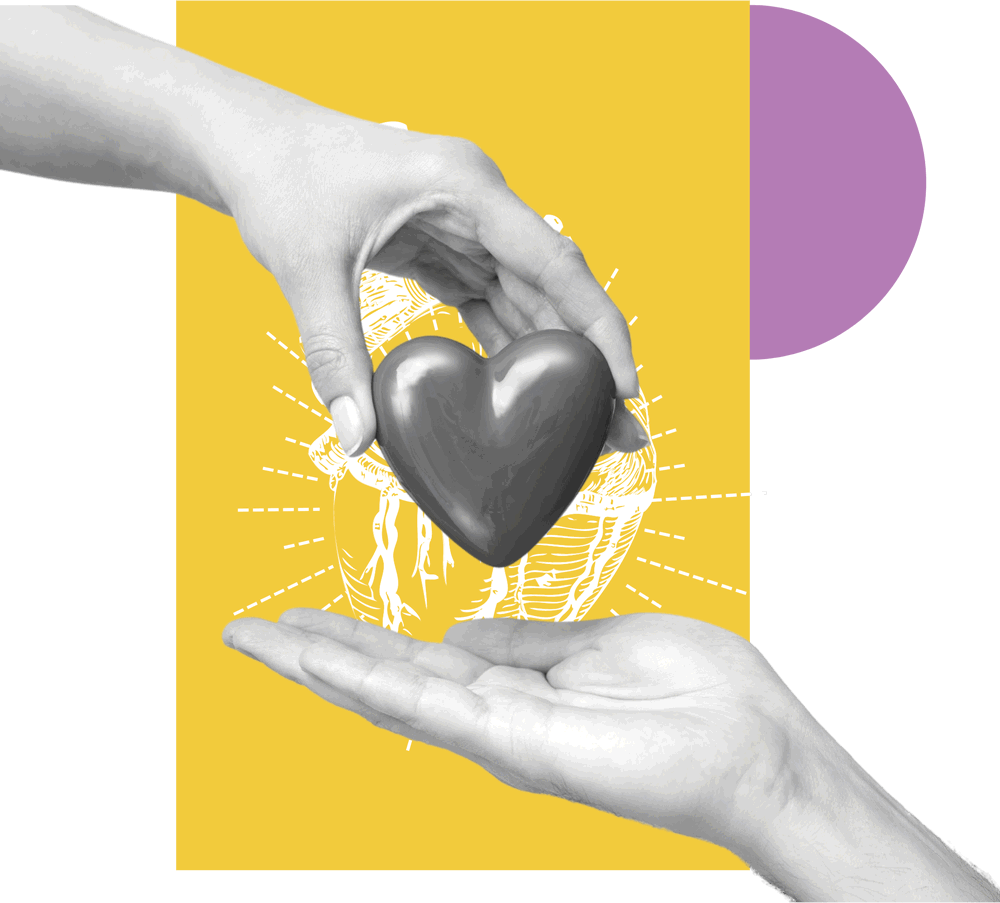 Corazón entre manos